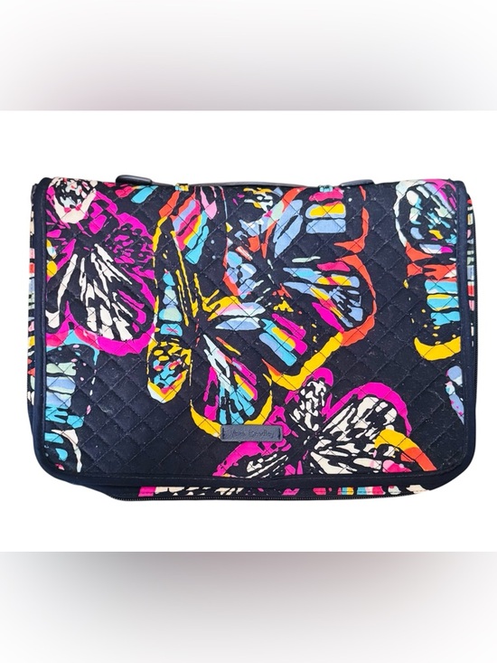 Vera Bradley Handbags - Vera Bradley Quilted Jewelry Organizer with Neon Butterfly Print - Navy/Multi